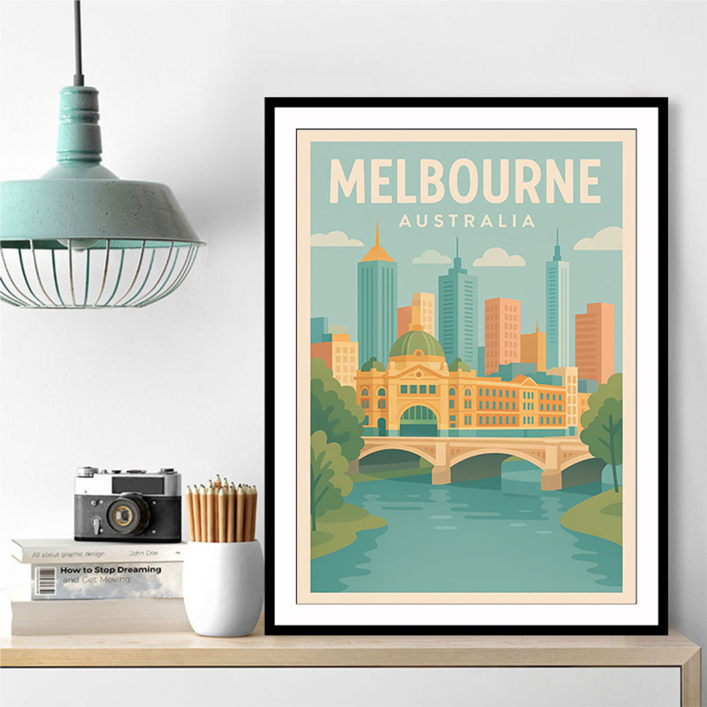 Melbourne Poster 1 Wall Art