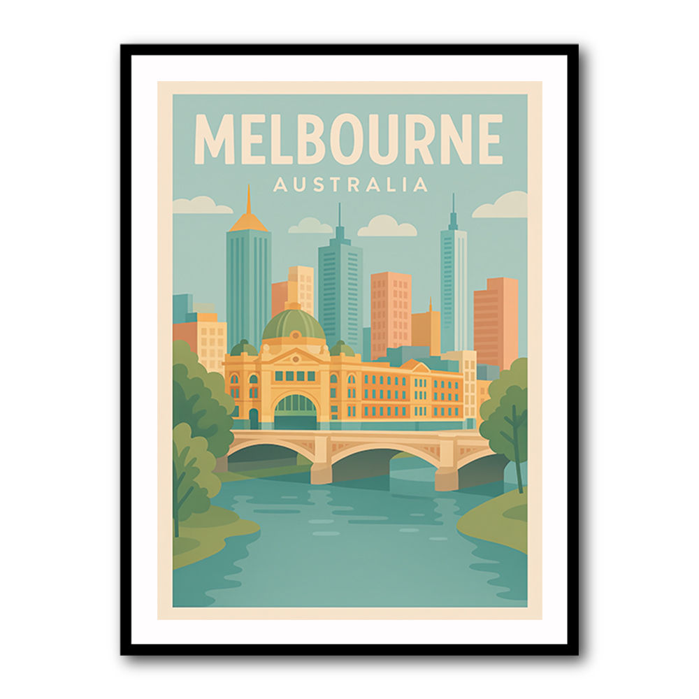 Melbourne Poster 1 Wall Art