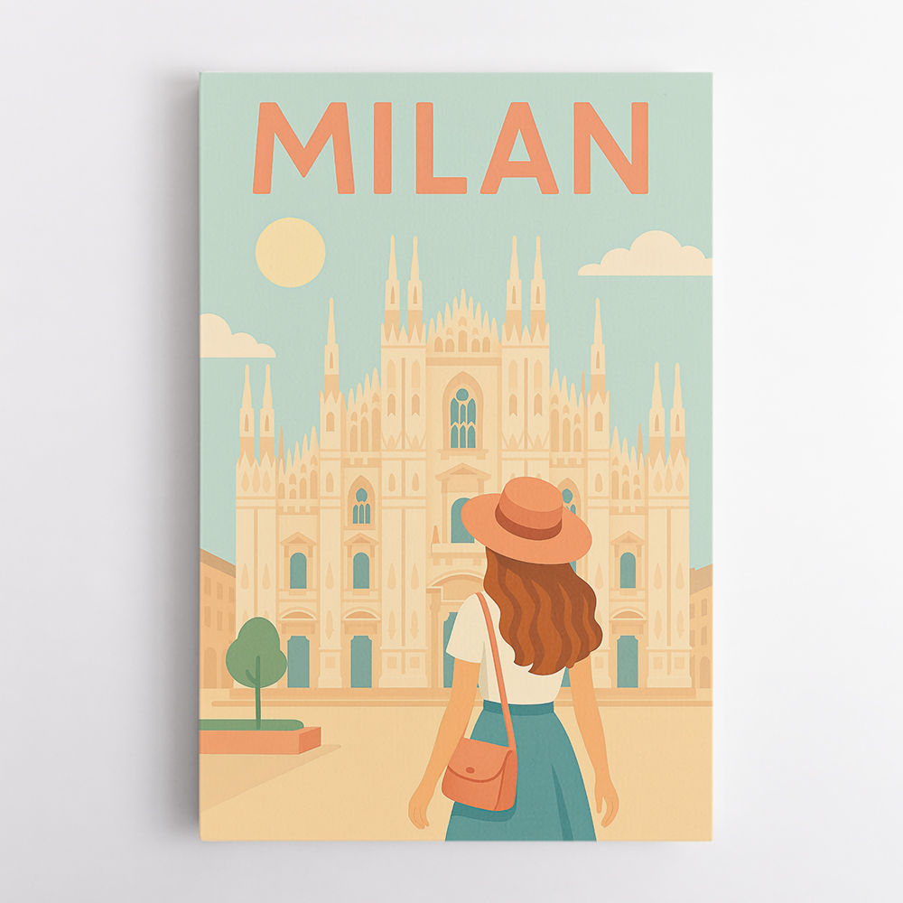 Milan Travel Poster 1 Wall Art