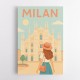 Milan Travel Poster 1 Wall Art