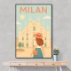 Milan Travel Poster 1 Wall Art