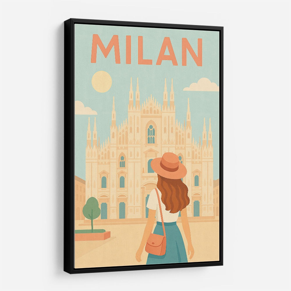 Milan Travel Poster 1 Wall Art