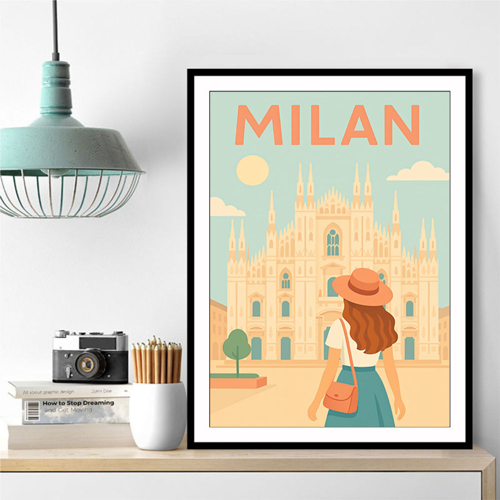 Milan Travel Poster 1 Wall Art
