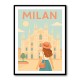 Milan Travel Poster 1 Wall Art