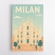 Milan Travel Poster Wall Art