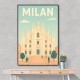 Milan Travel Poster Wall Art