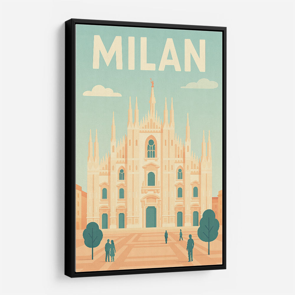 Milan Travel Poster Wall Art
