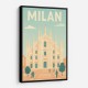 Milan Travel Poster Wall Art