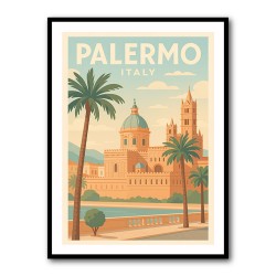 Palermo Travel Poster 1 Wall Art