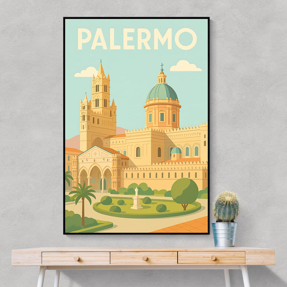 Palermo Travel Poster Wall Art
