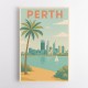 Perth In Modern Colors 1 Wall Art