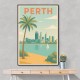 Perth In Modern Colors 1 Wall Art
