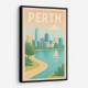 Perth In Modern Colors Wall Art