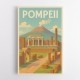 Pompeii Modern Travel Poster 1 Wall Art