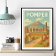 Pompeii Modern Travel Poster 1 Wall Art