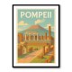 Pompeii Modern Travel Poster 1 Wall Art