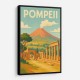 Pompeii Modern Travel Poster Wall Art