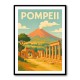 Pompeii Modern Travel Poster Wall Art