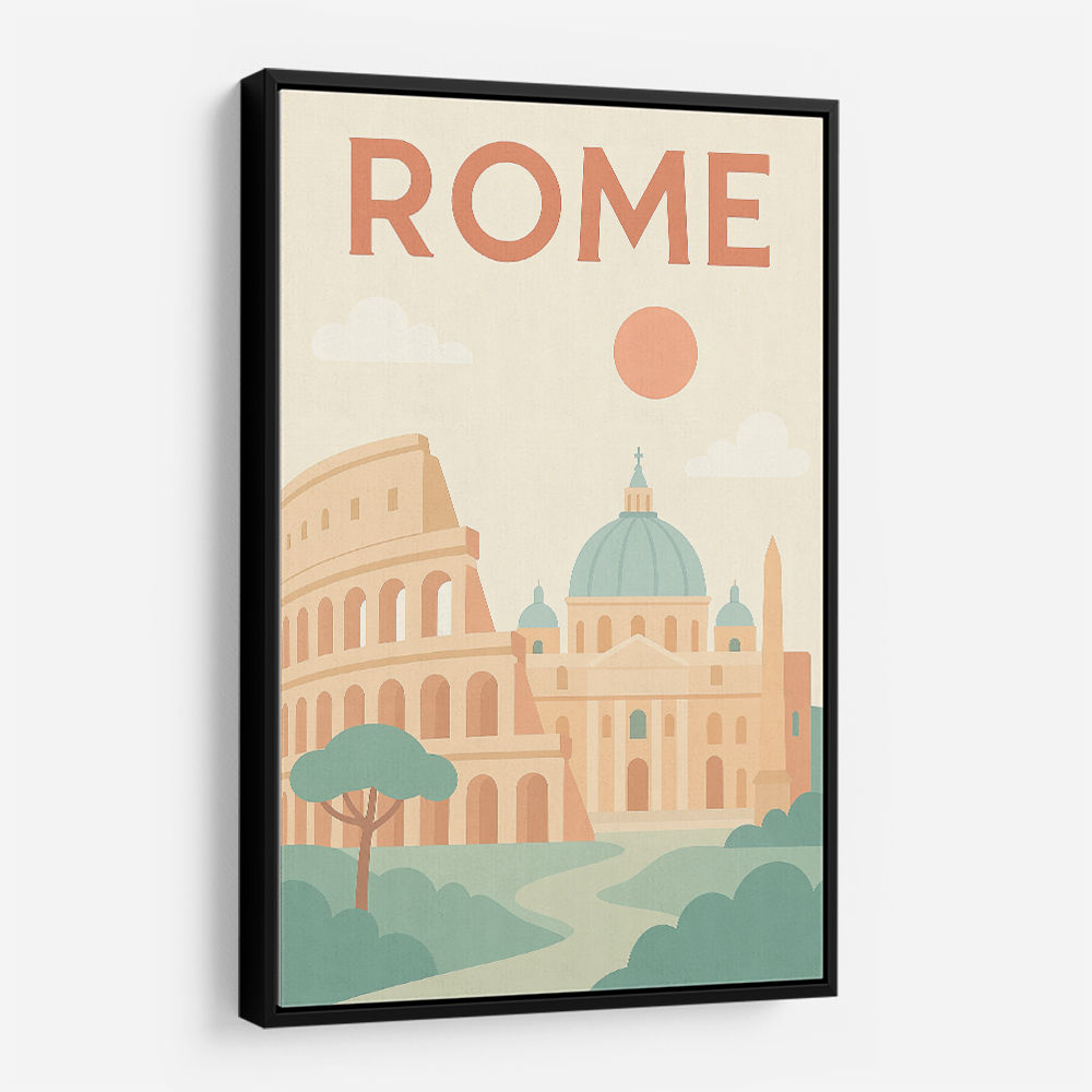 Rome Travel Poster 1 Wall Art