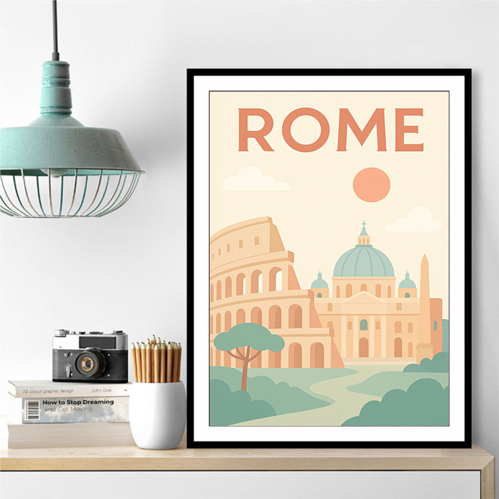 Rome Travel Poster 1 Wall Art