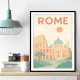 Rome Travel Poster 1 Wall Art