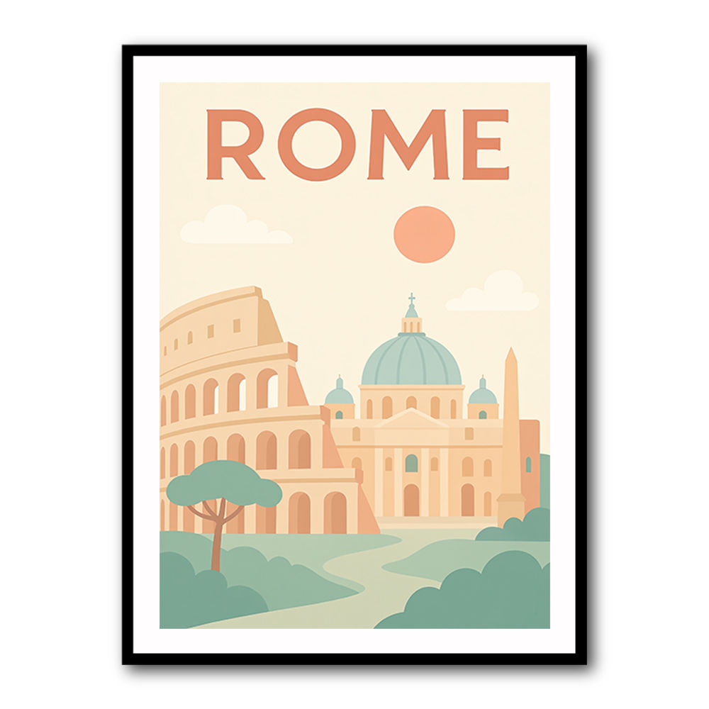 Rome Travel Poster 1 Wall Art