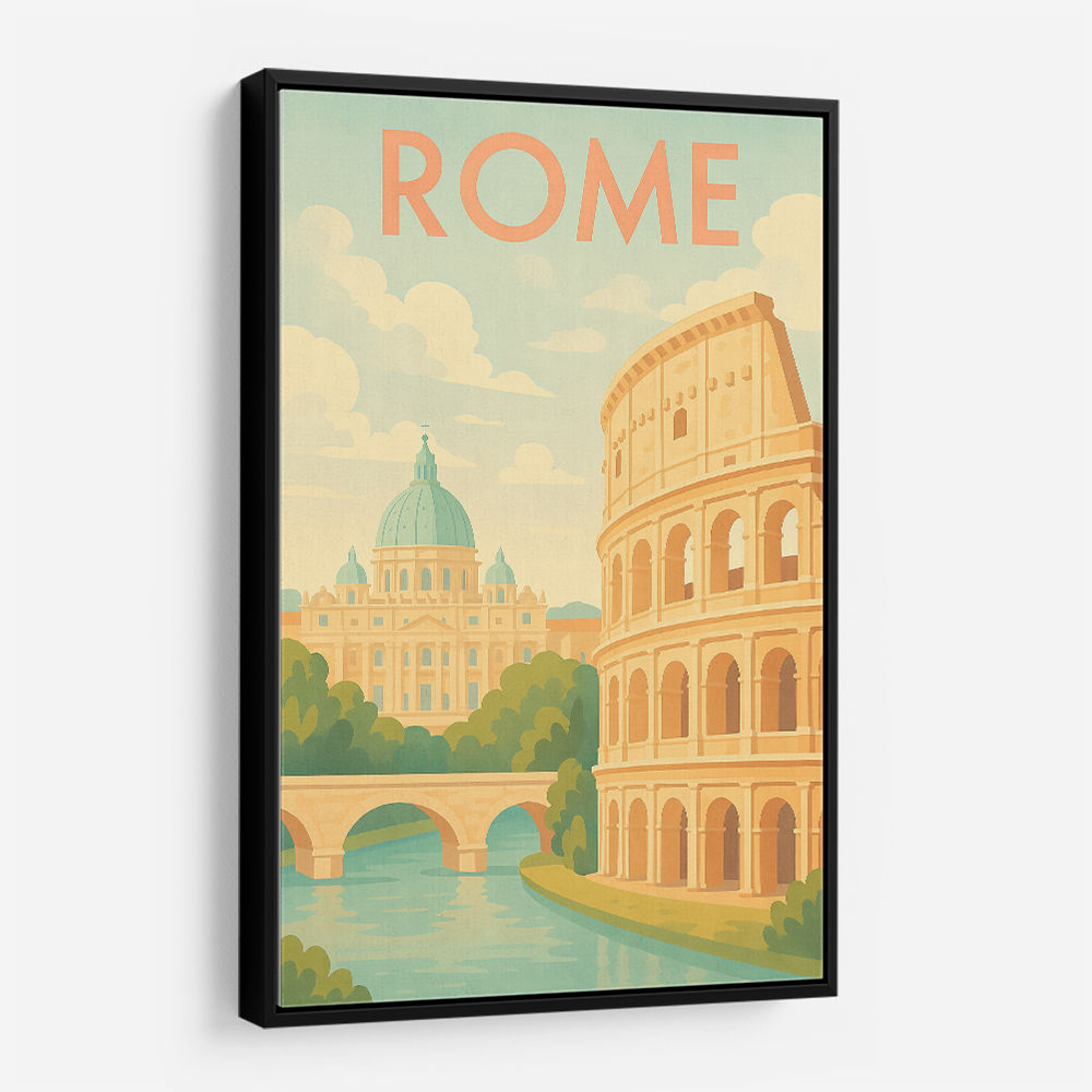 Rome Travel Poster Wall Art
