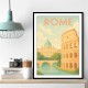 Rome Travel Poster Wall Art