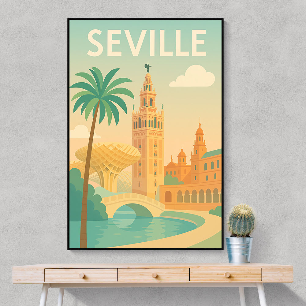 Seville Travel Poster 1 Wall Art