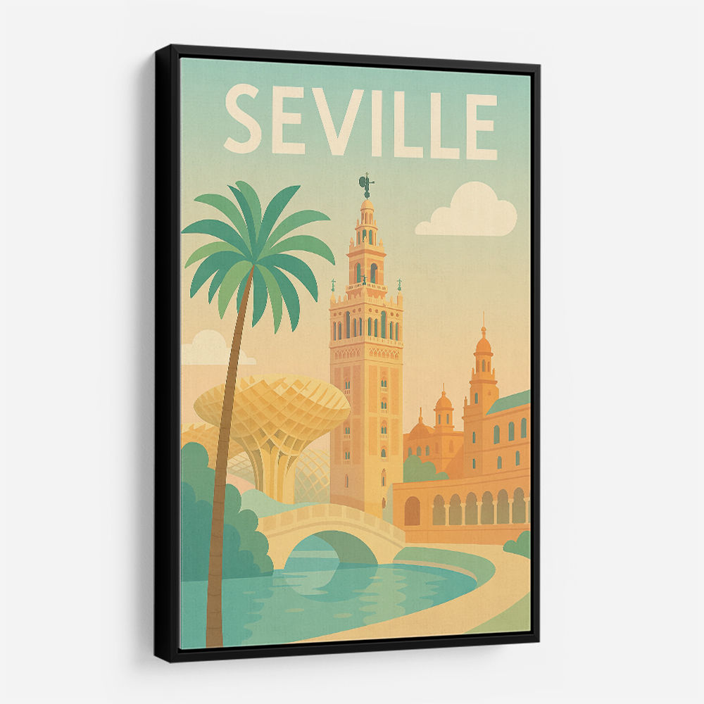 Seville Travel Poster 1 Wall Art