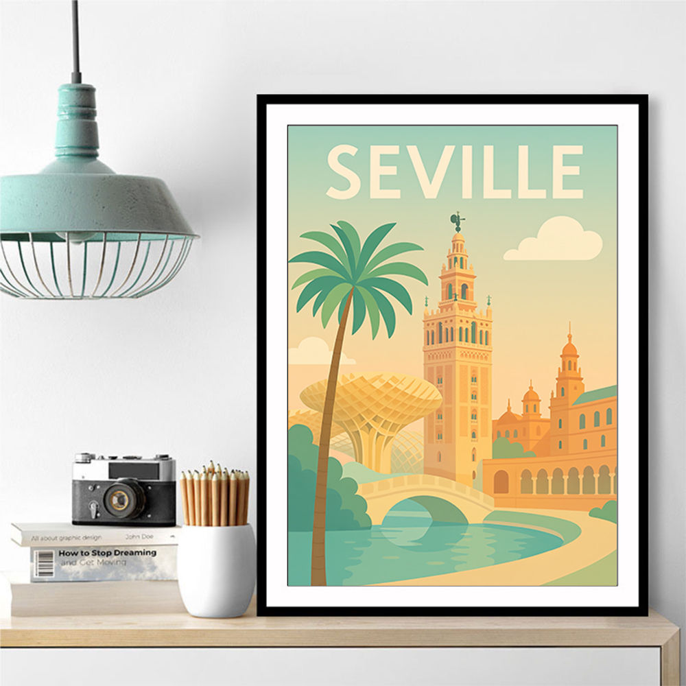 Seville Travel Poster 1 Wall Art