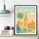 Seville Travel Poster 1 Wall Art