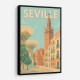 Seville Travel Poster Wall Art