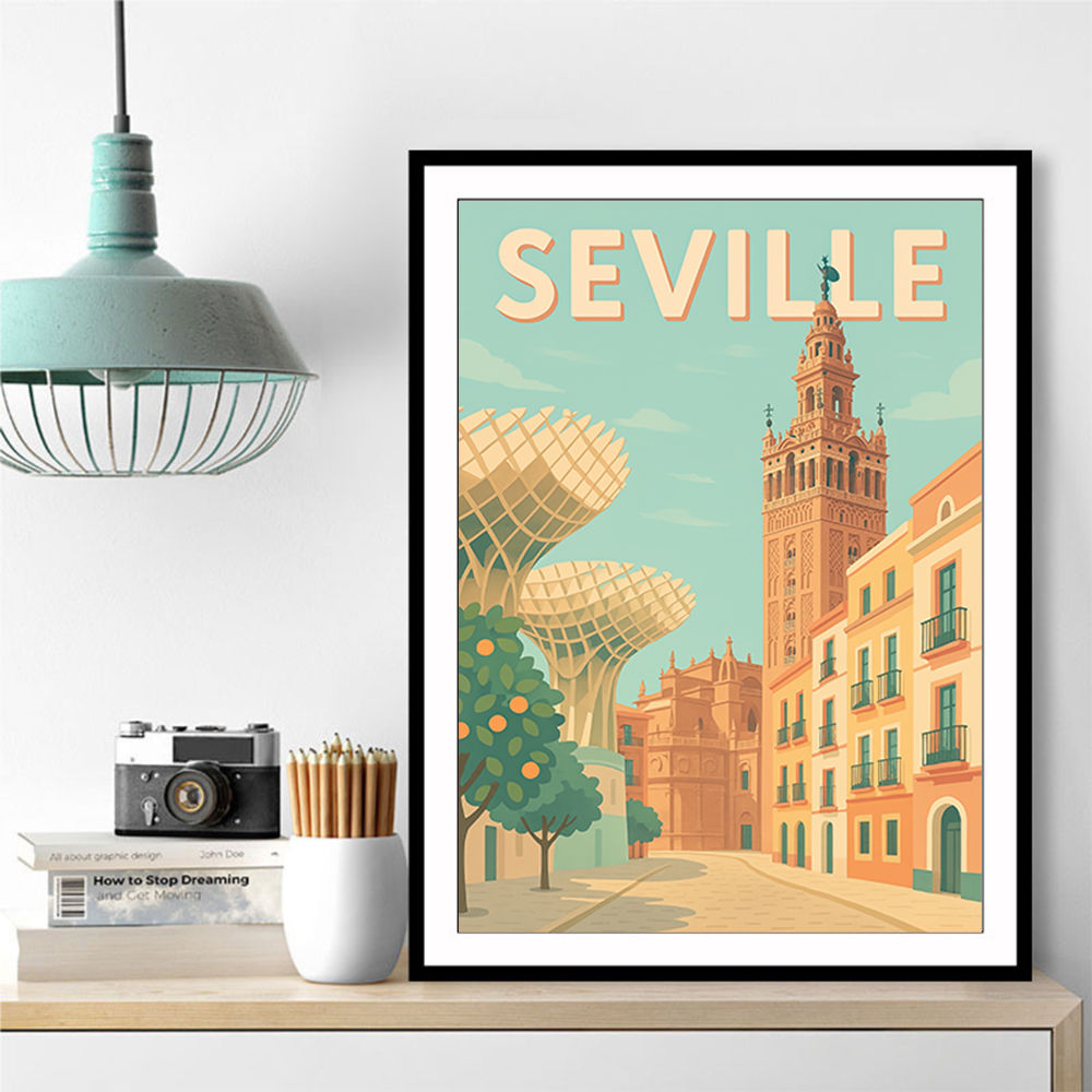 Seville Travel Poster Wall Art