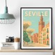 Seville Travel Poster Wall Art