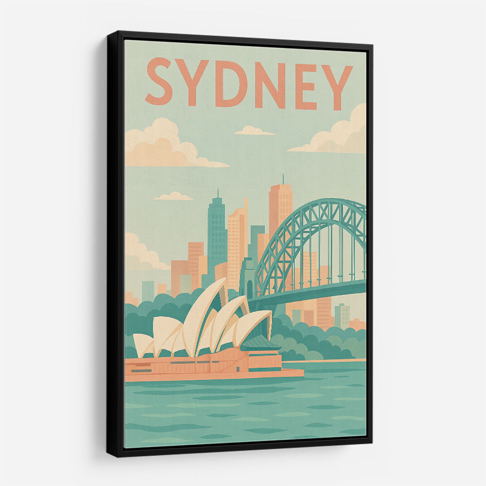 Sydney Travel Poster 1 Wall Art