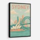 Sydney Travel Poster 1 Wall Art