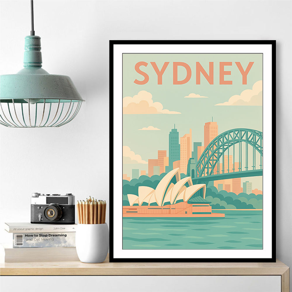 Sydney Travel Poster 1 Wall Art