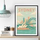 Sydney Travel Poster 1 Wall Art