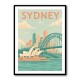 Sydney Travel Poster 1 Wall Art