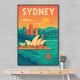 Sydney Travel Poster 3 Wall Art