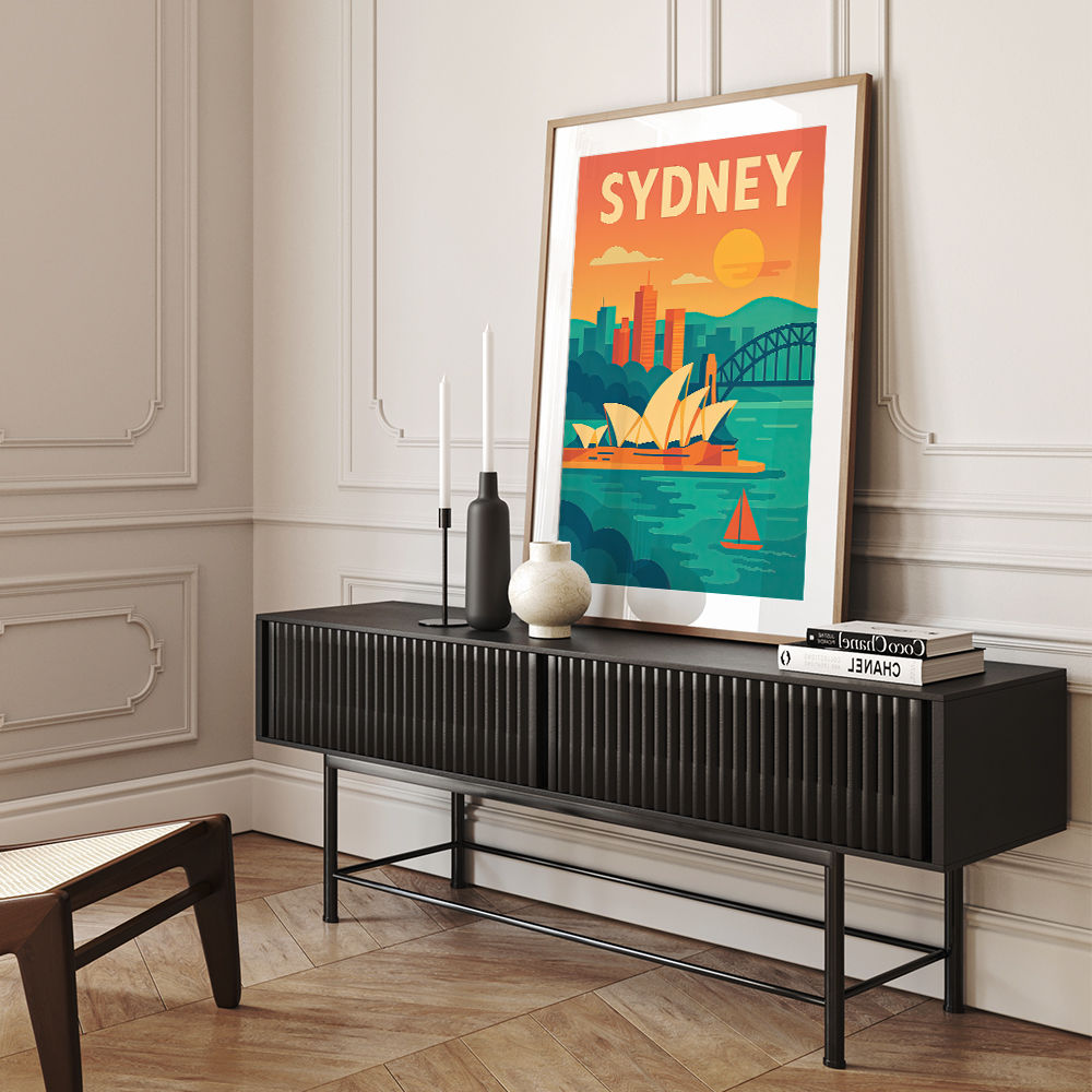 Sydney Travel Poster 3 Wall Art