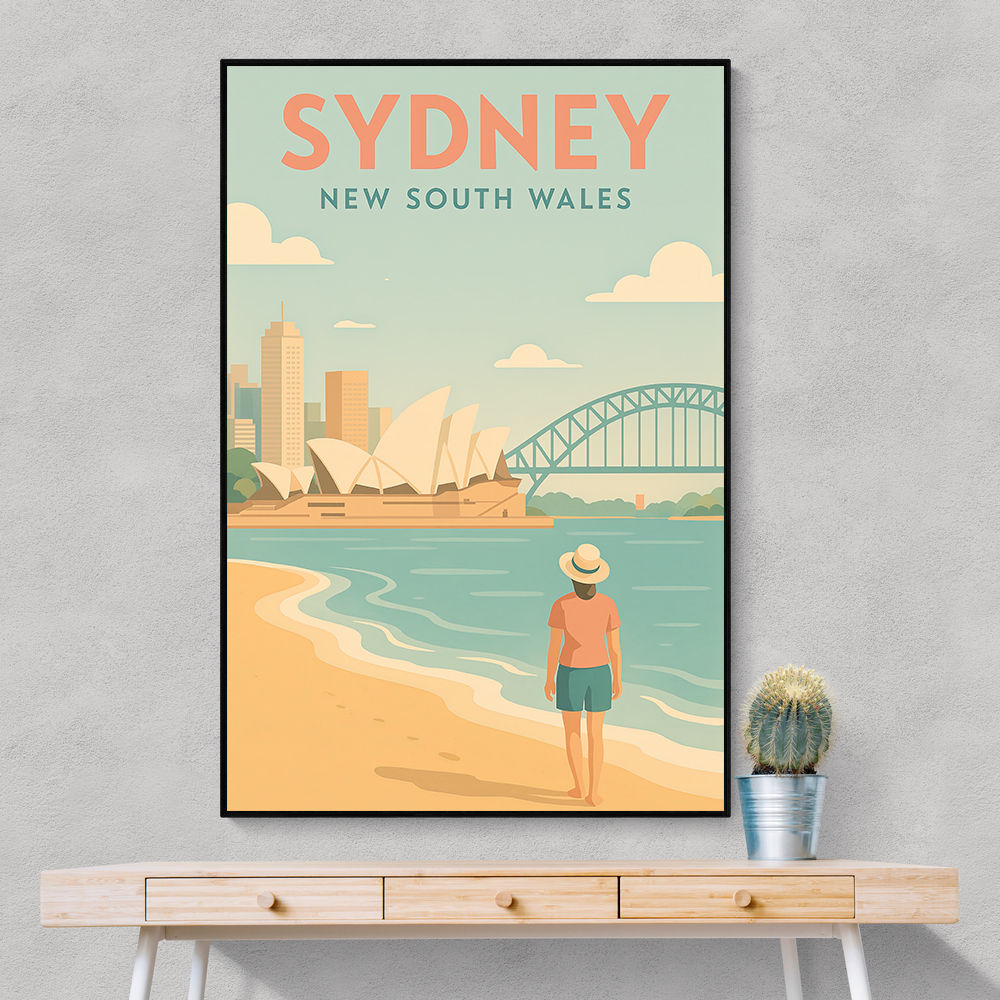Sydney Travel Poster 6 Wall Art