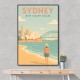 Sydney Travel Poster 6 Wall Art