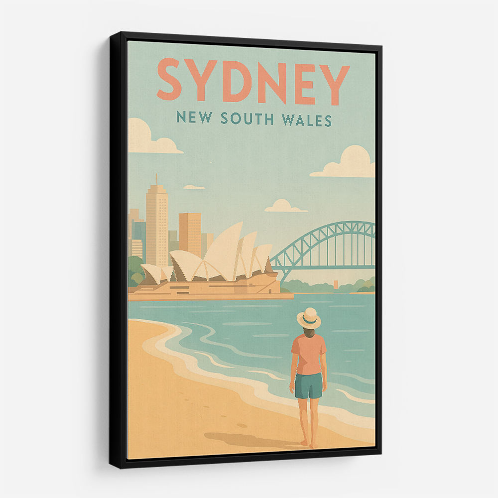 Sydney Travel Poster 6 Wall Art