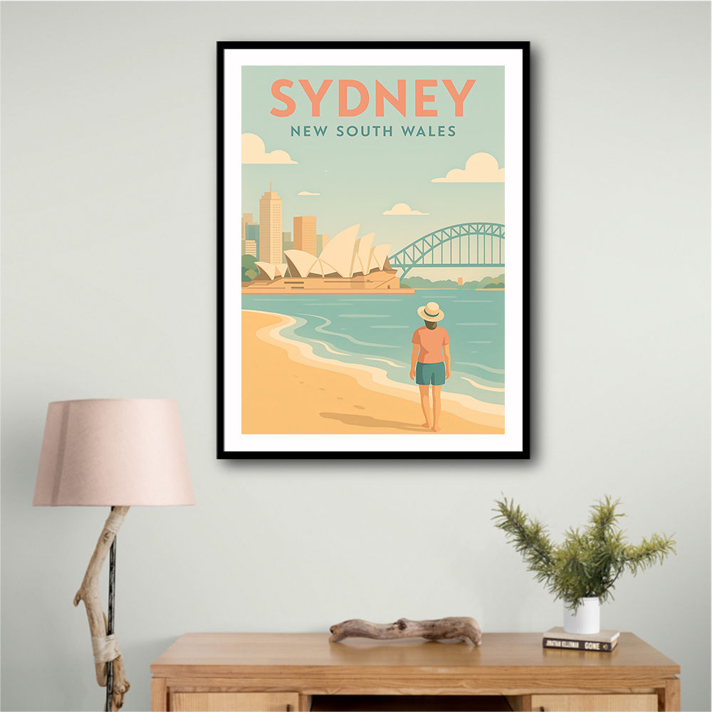 Sydney Travel Poster 6 Wall Art