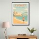 Sydney Travel Poster 6 Wall Art