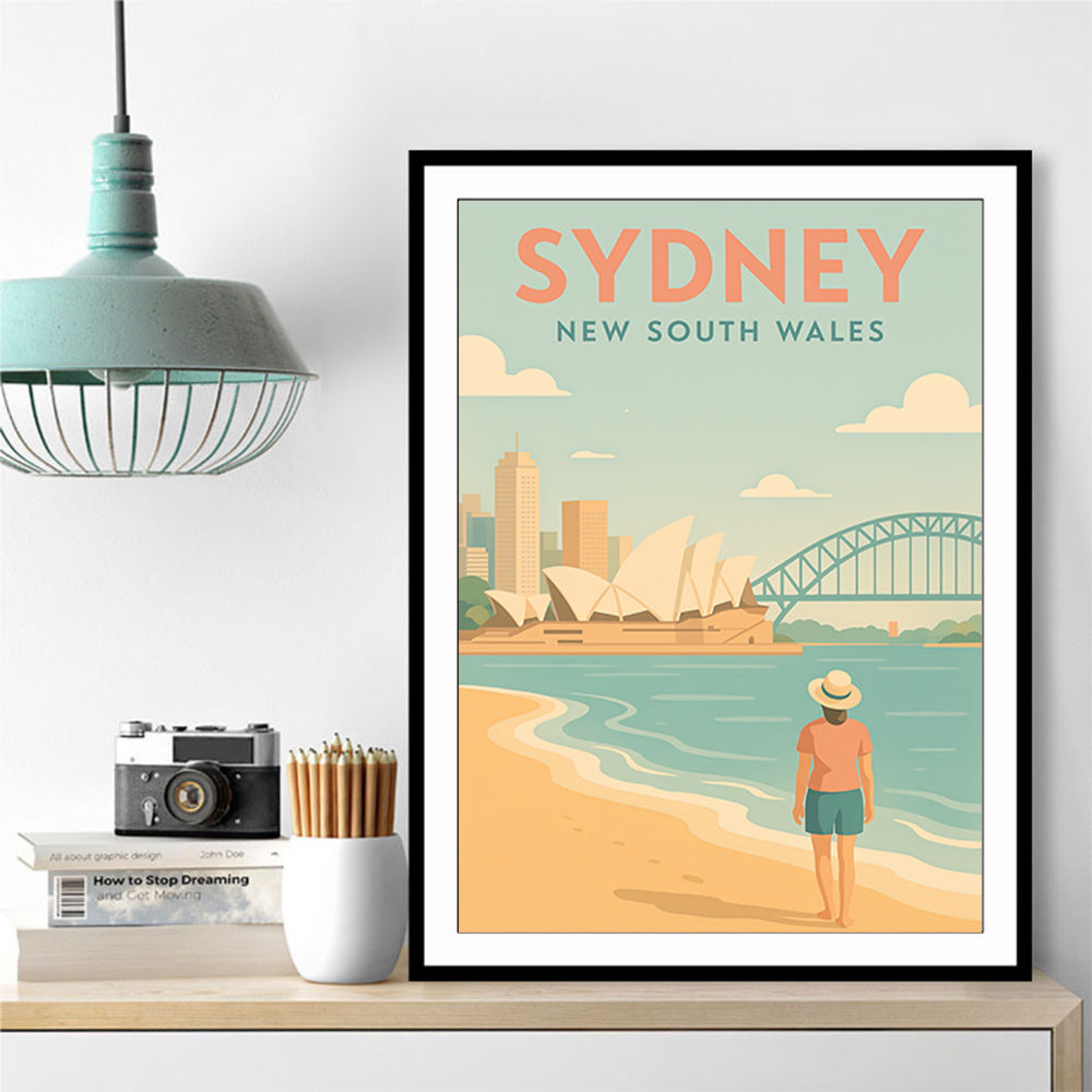 Sydney Travel Poster 6 Wall Art