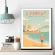 Sydney Travel Poster 6 Wall Art