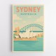 Sydney Travel Poster Wall Art